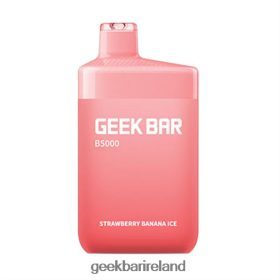 Geek Bar B5000 Disposable 4Z428T34 Strawberry Banana Ice | Geek Bar Vapes For Sale