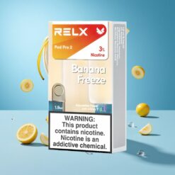 Banana Freeze RELX Pod Pro 2 600 Puffs 3% Nicotine Ireland vapes