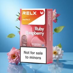 Blue Raspberry RELX Pod Pro 2 600 Puffs 0% Nicotine Ireland vapes