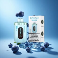 Blueberry Ice Razz Bar 50K Puffs 1.0 Ohm Mesh Coil Ireland vapes