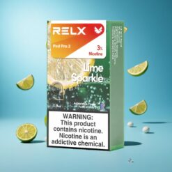 Lime Sparkle RELX Pod Pro 2 600 Puffs 3% Nicotine Ireland vapes