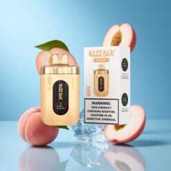 Peach Ice Razz Bar 50K Puffs Rechargeable Ireland vapes