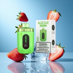 Strawberry Ice Razz Bar 50K Puffs Mesh Coil Ireland vapes