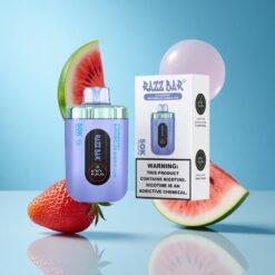 Strawberry Watermelon Bubble Gum Razz Bar 50K Puffs Type-C Ireland vapes