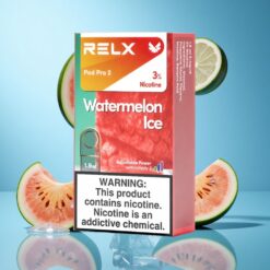 Water Melon Ice RELX Pod Pro 2 600 Puffs 3% Nicotine Ireland vapes