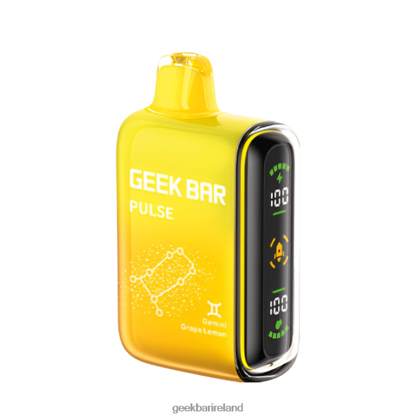 Geek Bar Cigarettes - Geek Bar Pulse 15K Disposable Vape Gemini Grape Lemon 8H2V50